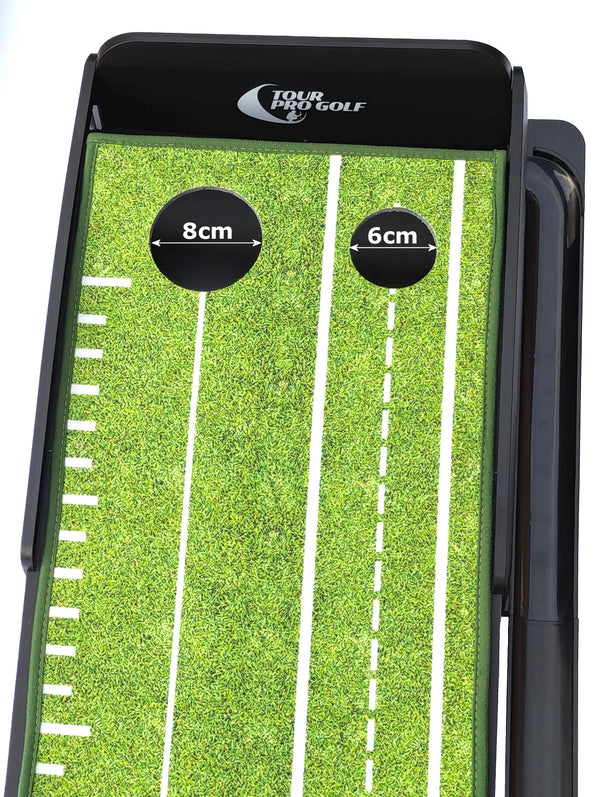 Pro Golf Putting Mat Crystal Velvet Plastic Frame